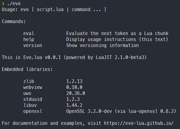 commands overview